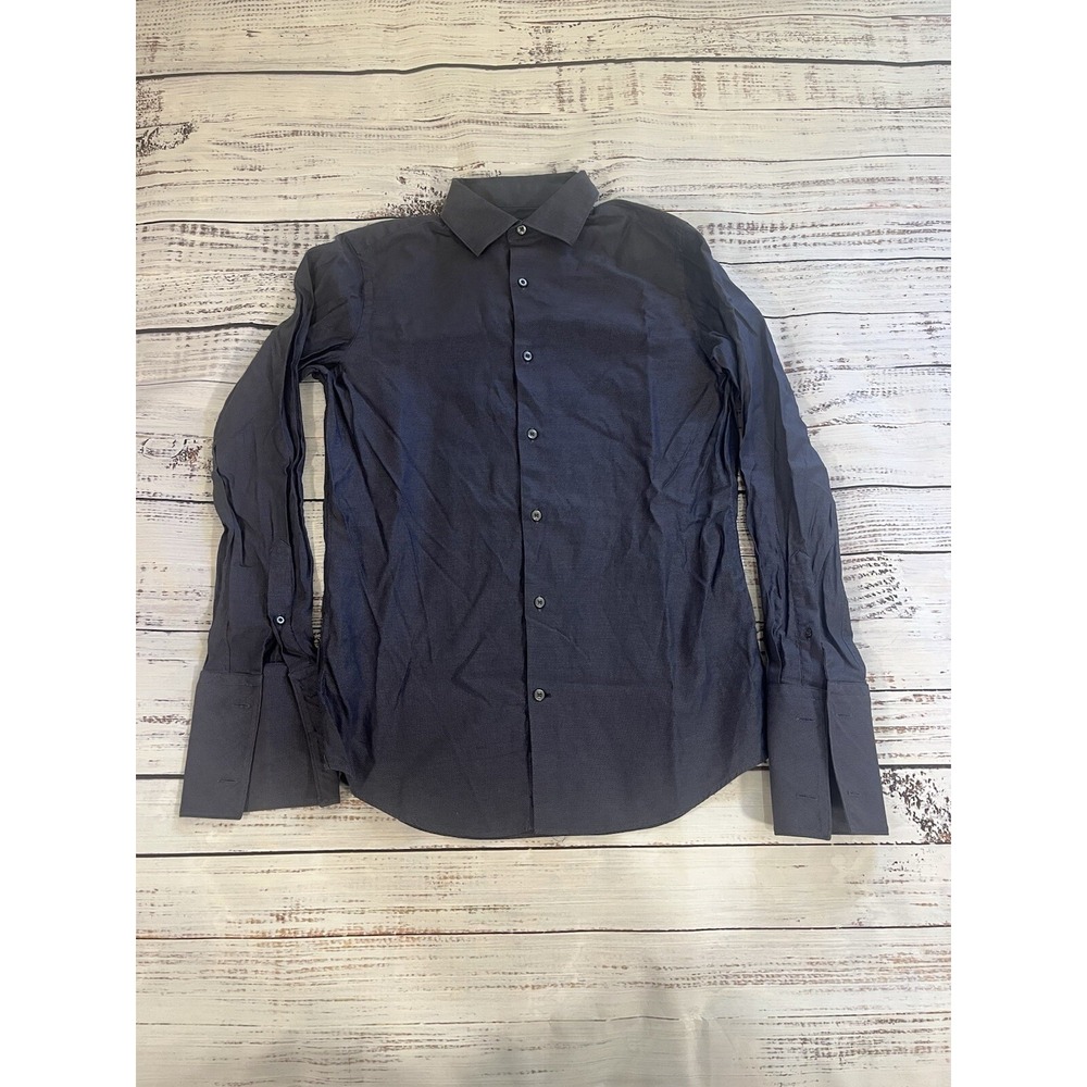Banana Republic Mens Blue Fitted Long Sleeve Button-Up Shirt Size S